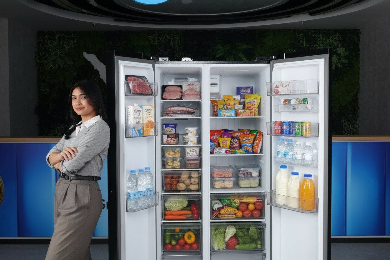 Kulkas Side by Side Midea MDRS715