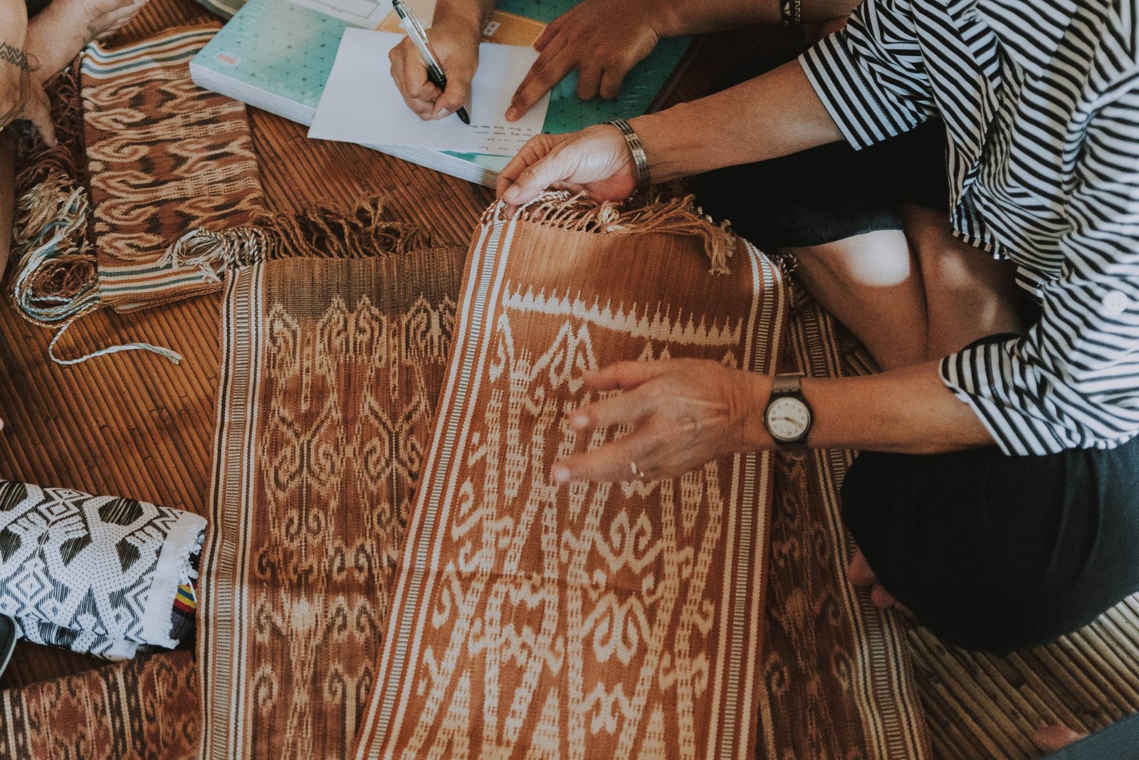 Detail kain Tenun Iban