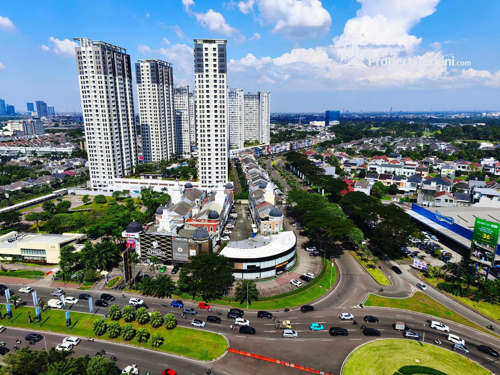 Panorama kawasan Summarecon Serpong Tangerang