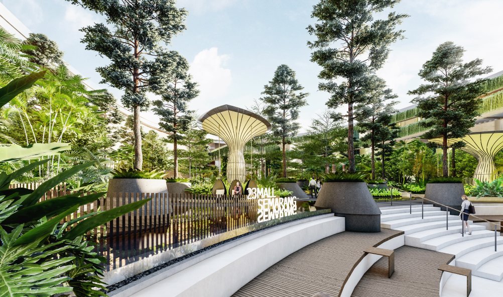 Proyek 23Semarang Shopping Center milik Paradise Indonesia (INPP) dengan konsep open-air lifestyle mall.