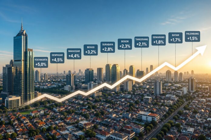 harga rumah naik di 11 kota