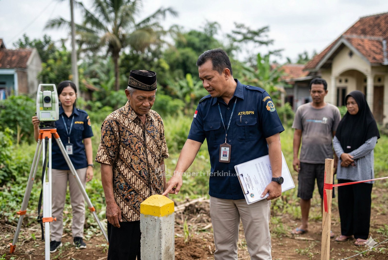 Petugas ukur tanah resmi BPN