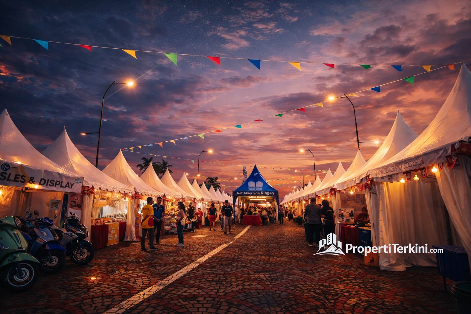 tenda bazaar kuliner di Pesta Budaya Rakyat Paramount Gading Serpong