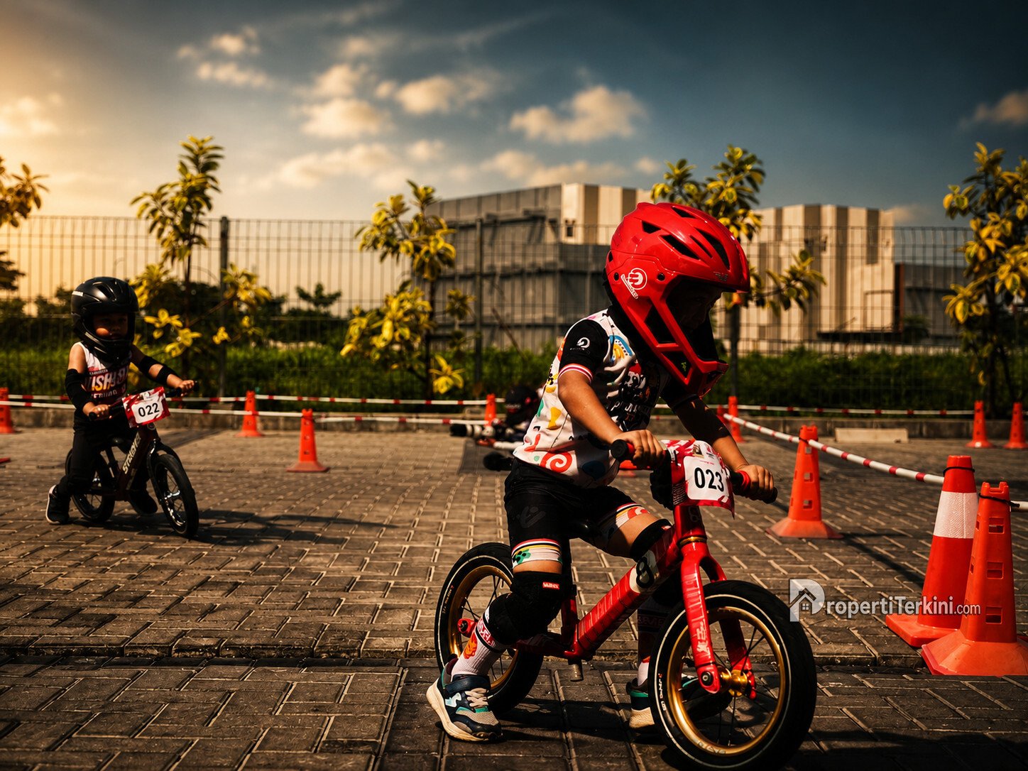 Peserta melaju di lintasan Paramount Petals Push Bike Competition 2026