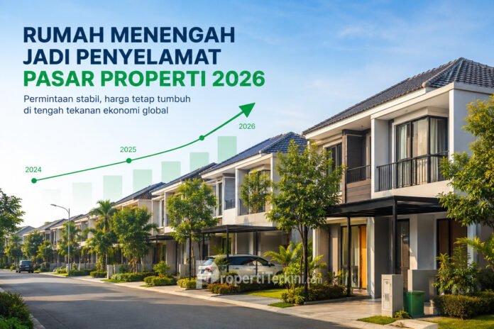 Ilustrasi rumah menengah