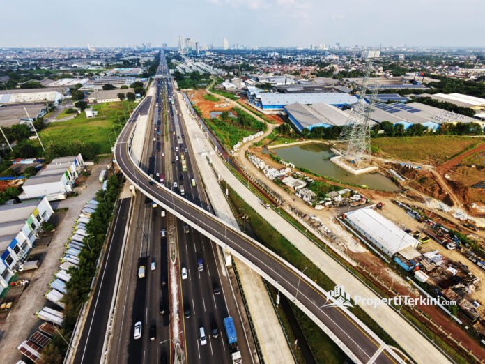 Akses tol langsung Paramount Petals KM 25 di ruas Jakarta-Tangerang