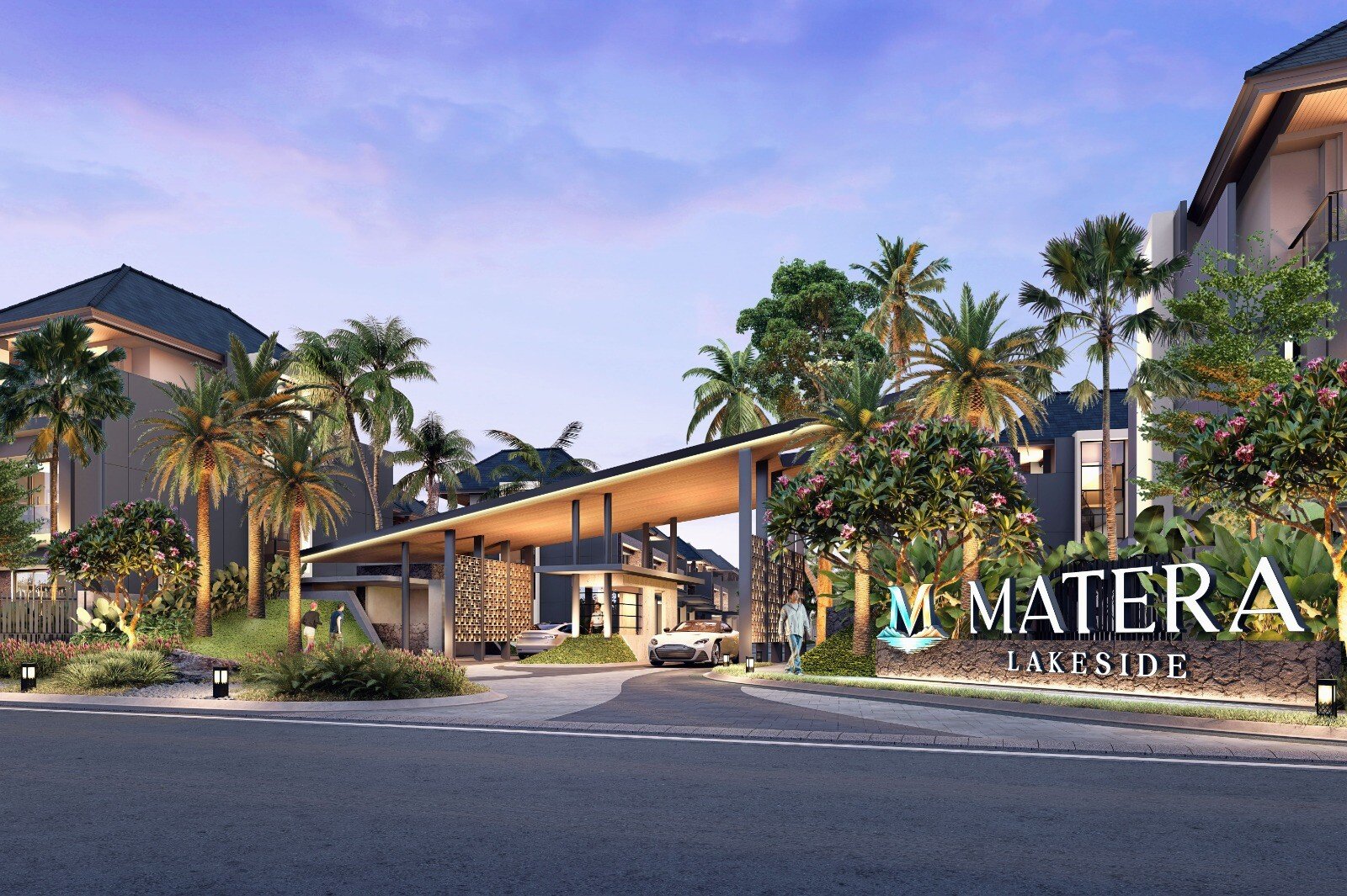 Gerbang utama Matera Lakeside Gading Serpong