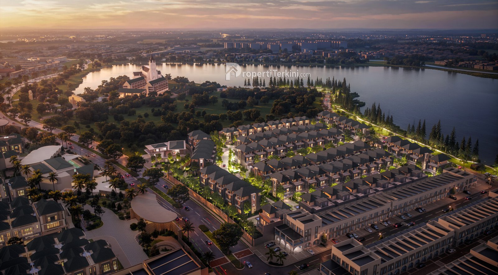 hunian tepi danau Matera Lakeside di Paramount Gading Serpong