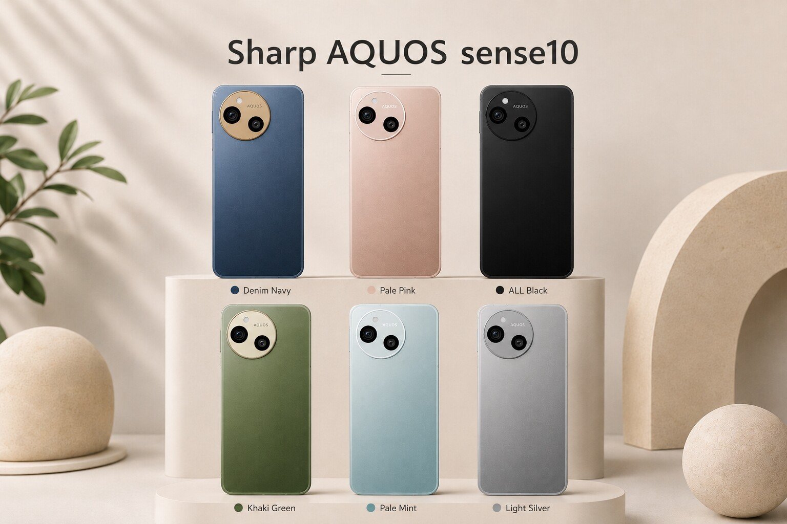 pilihan warna Sharp AQUOS sense10
