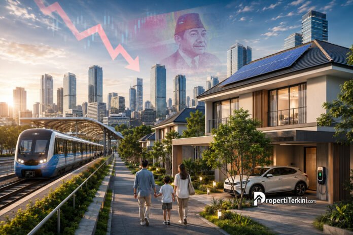 Ilustrasi hunian dekat TOD dan rumah hemat energi