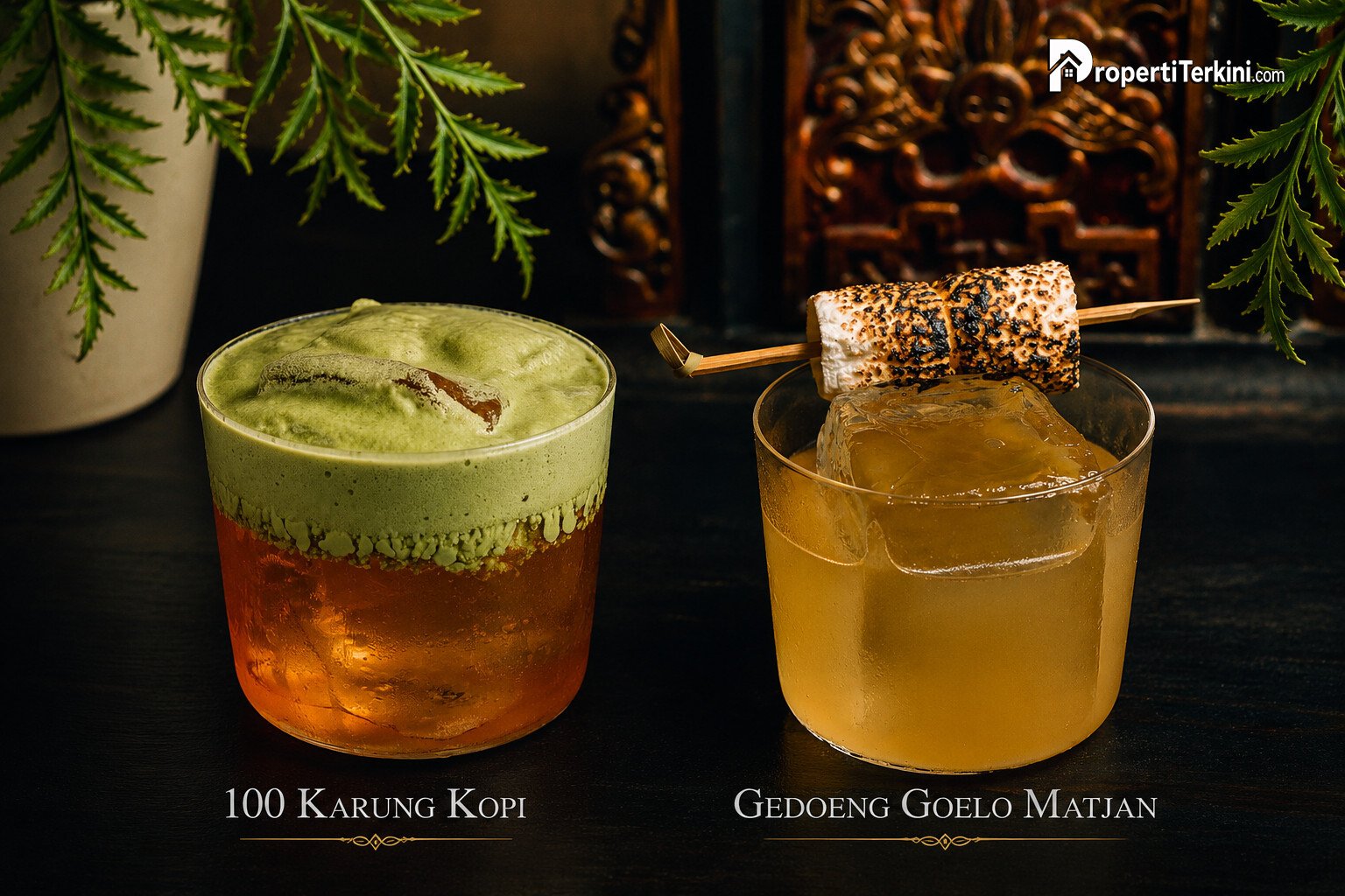 Koktail 100 Karung Kopi dan Gedoeng Goelo Matjan di De Tiger Kota Tua Jakarta