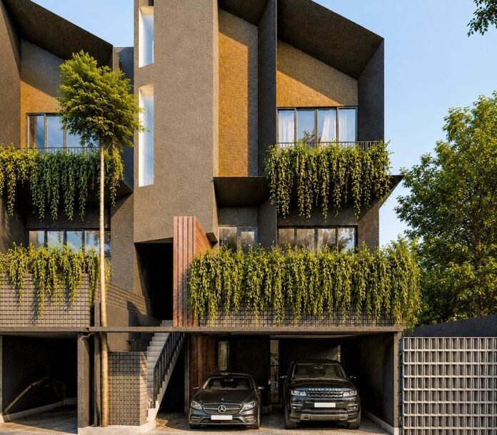 Fasad rumah premium SOLEA Lebak Bulus karya PT Pudjiadi Prestige Tbk