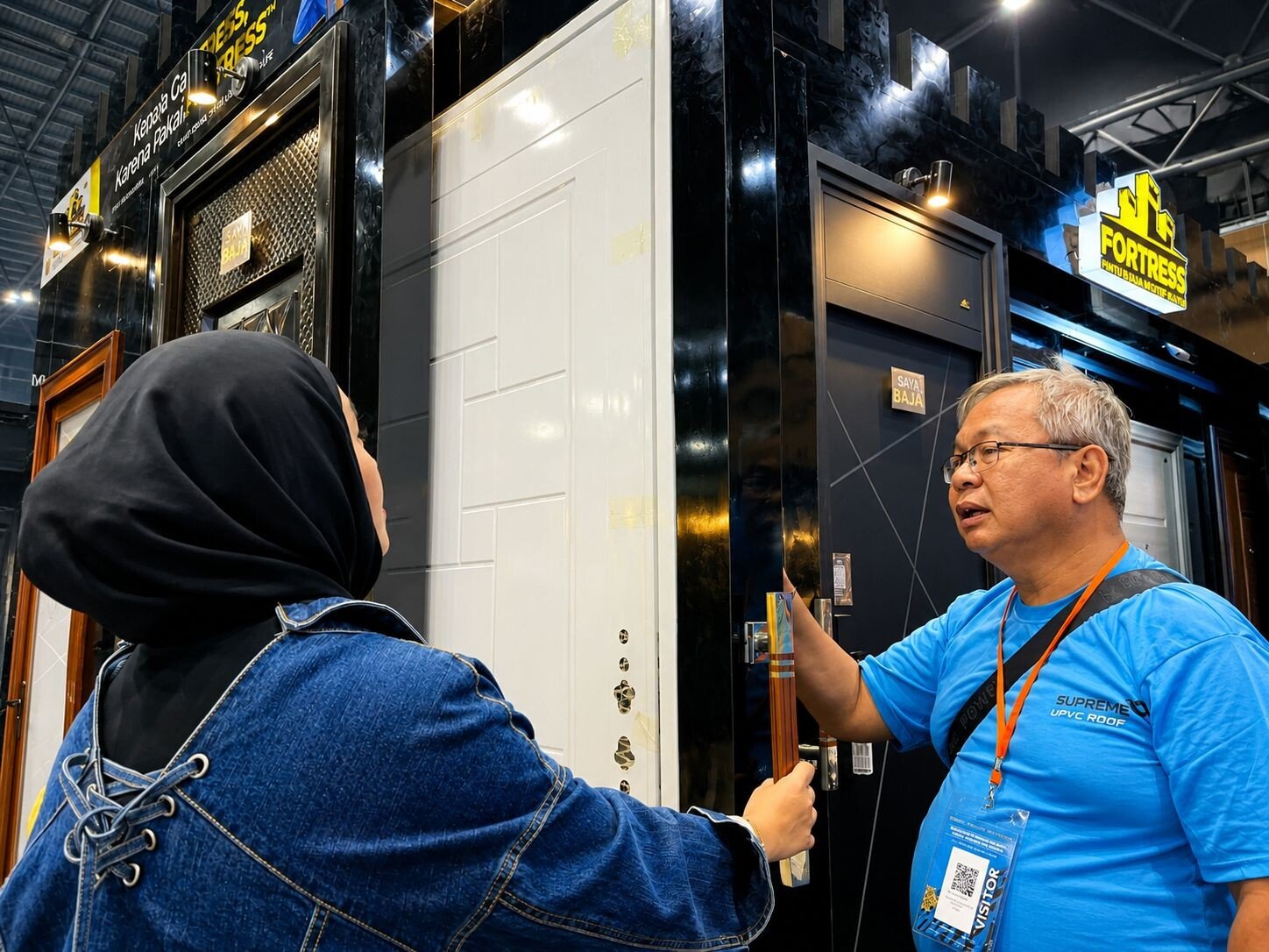 pintu baja premium FORTRESS saat Megabuild Indonesia 2026