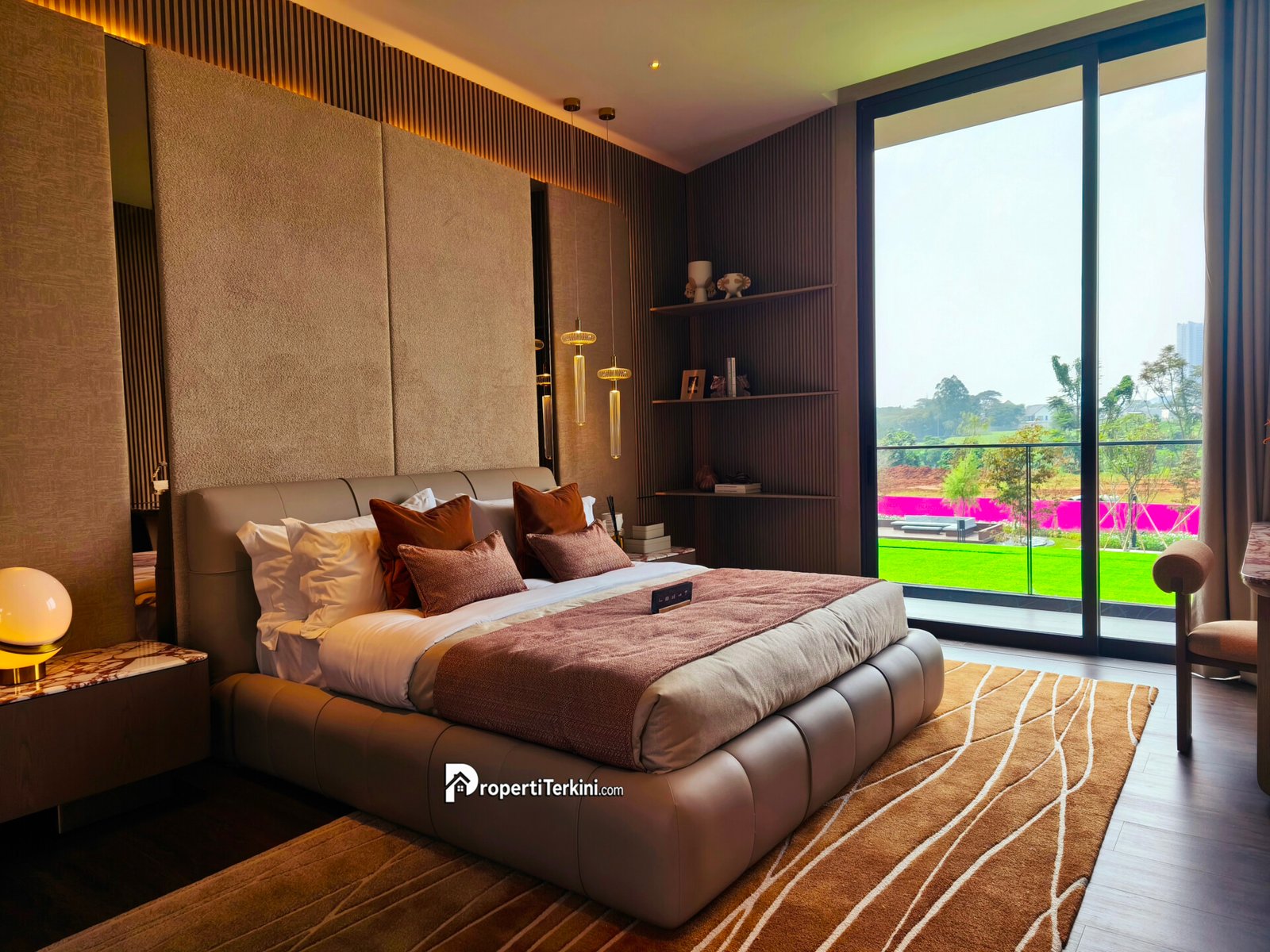 kamar tidur rumah mewah di Indonesia