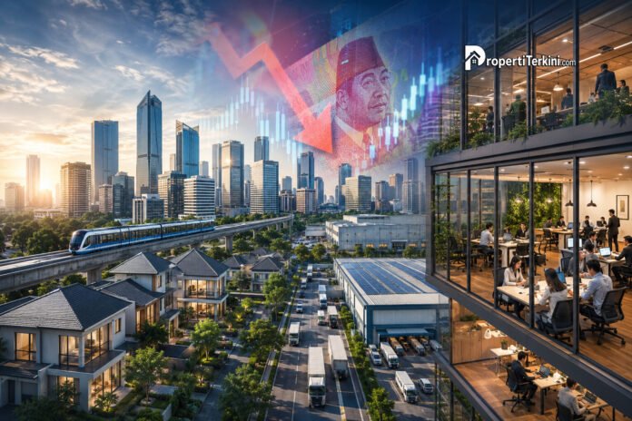 pasar-properti-indonesia-2026-pelemahan-rupiah-dan-tren-kantor-masa-depan pelemahan rupiah dan tren pasar properti Indonesia 2026