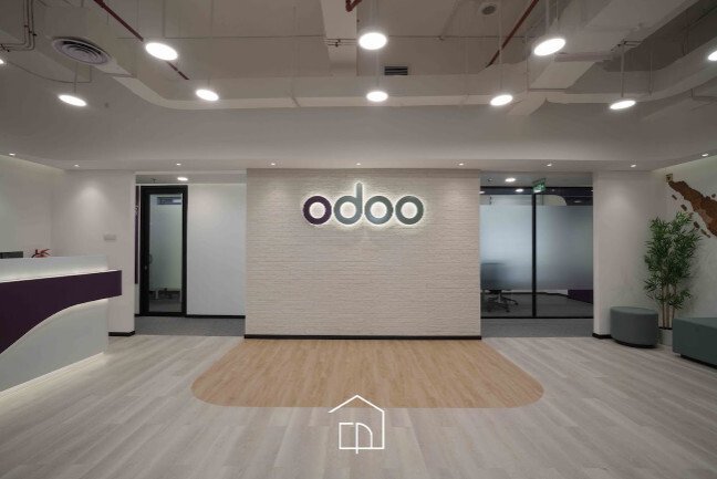 Interior kantor Odoo Indonesia di Biomedical Campus