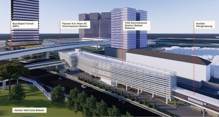 kawasan TOD Summarecon Stasiun Bekasi Ekstensi