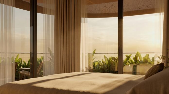 Interior kamar Luna Residences di Nuanu Creative City, Bali