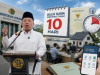 balik nama sertifikat tanah maksimal 10 hari
