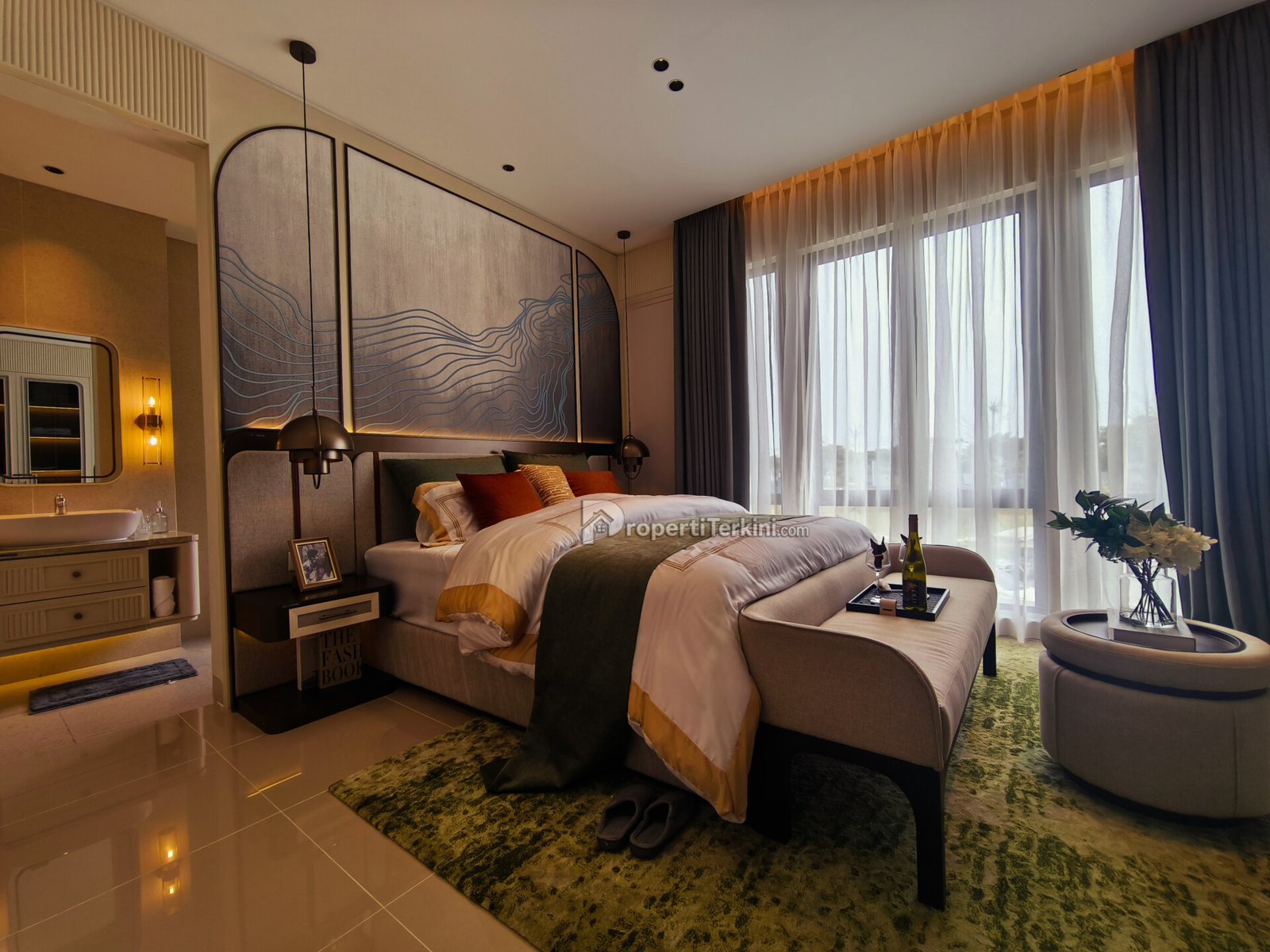 kamar tidur utama klaster mimosa paramount petals