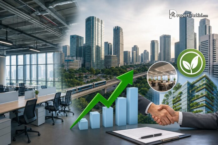 Ilustrasi pasar perkantoran Jakarta Q2 2026