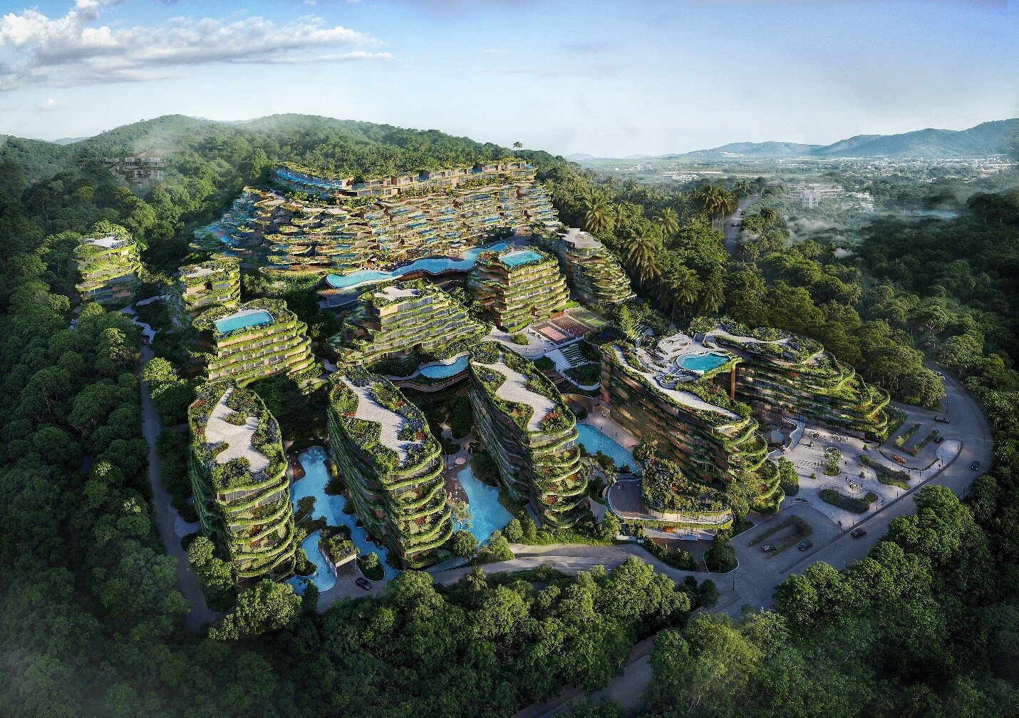 Layan Verde di Phuket, Thailand, karya Dewan Architects