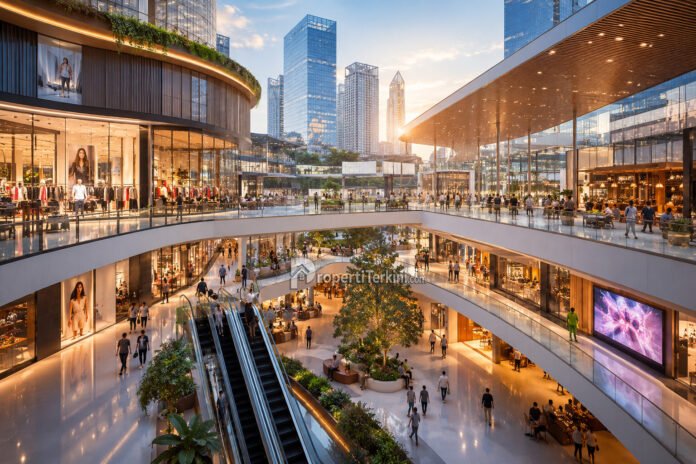 pasar ritel Jakarta 2026 yang menampilkan pusat perbelanjaan moder