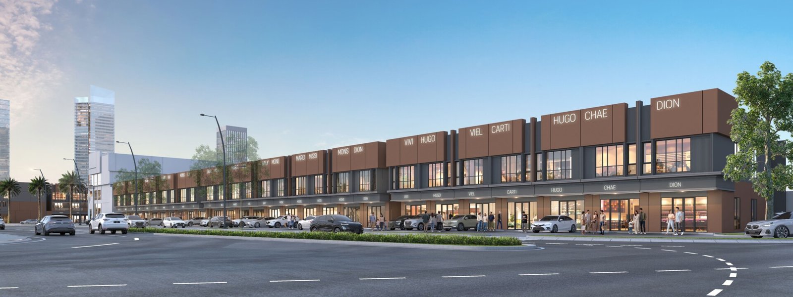 Altadena Square sebagai properti komersial Gading Serpong dengan deretan ruko modern dan lingkungan mixed-use