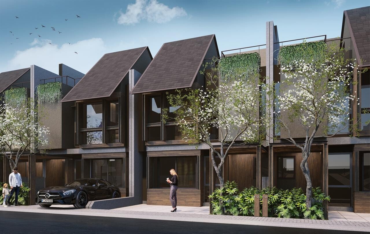 Deretan rumah Edenhaus Serpong