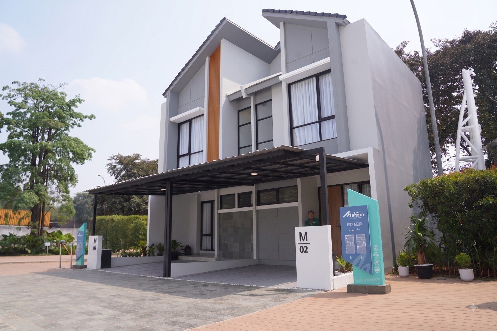 Rumah contoh Meliora Kota Deltamas dengan desain modern dua lantai yang dikembangkan untuk memenuhi permintaan hunian Kota Deltamas di kawasan Cikarang Bekasi