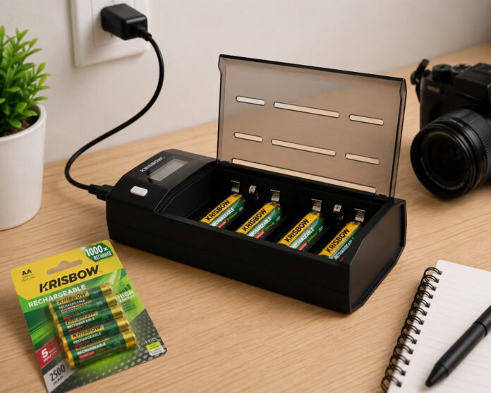 krisbоw baterai rechargeable dan charger untuk kelola baterai bekas KRISBOW baterai rechargeable dan charger untuk baterai bekas