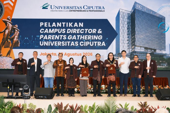 Pelantikan Prof Christina Eviutami sebagai Campus Director Universitas Ciputra Jakarta yang mulai beroperasi September 2026 di Ciputra International