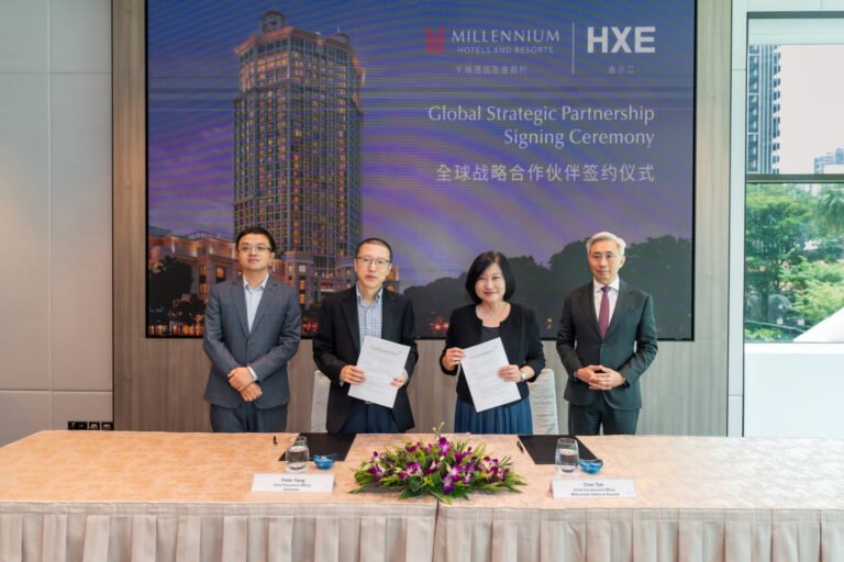 Penandatanganan kemitraan strategis bisnis MICE global antara Millennium Hotels and Resorts dan HXE