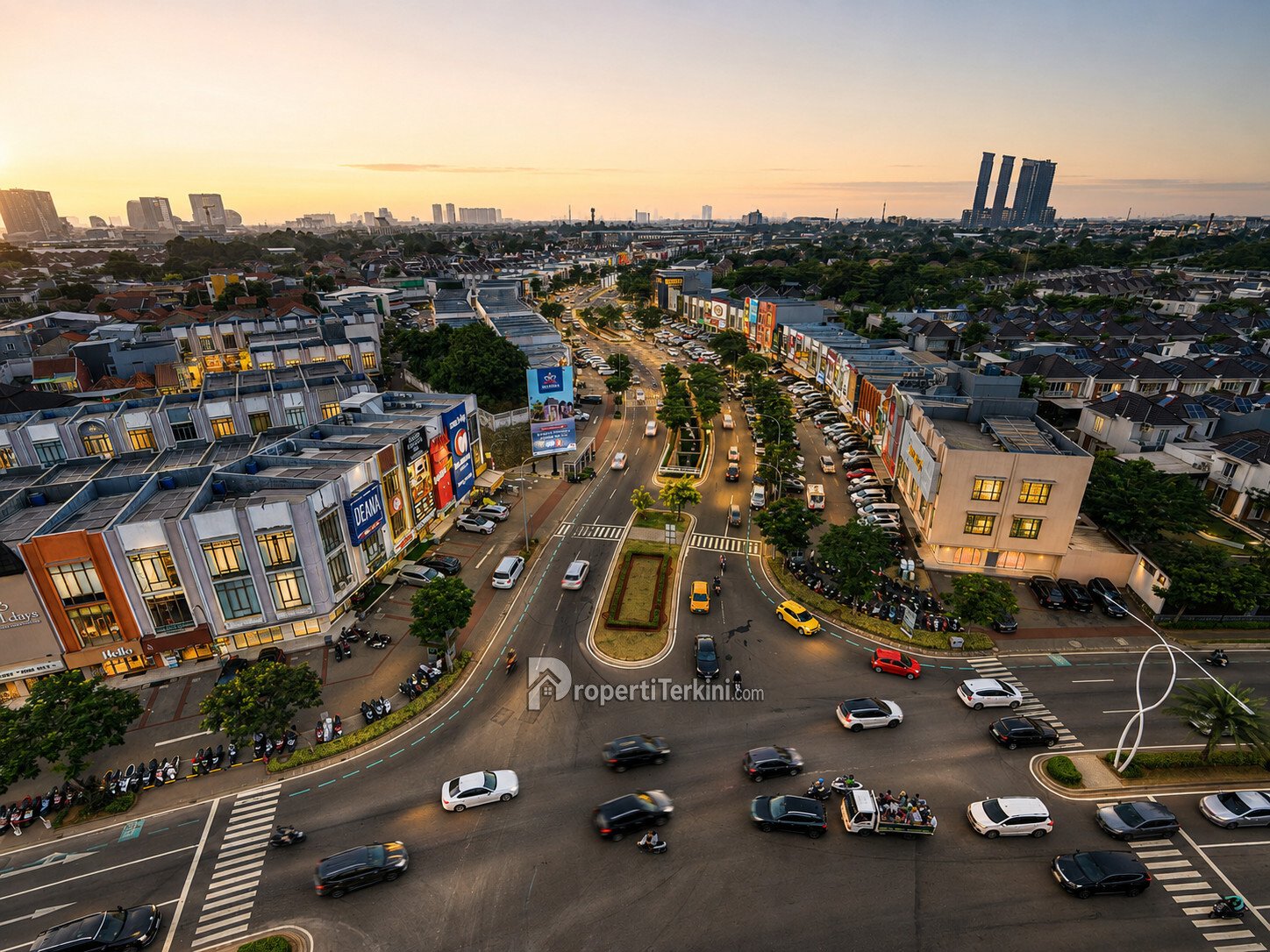 Grand Boulevard Aniva di kawasan komersial Gading Serpong
