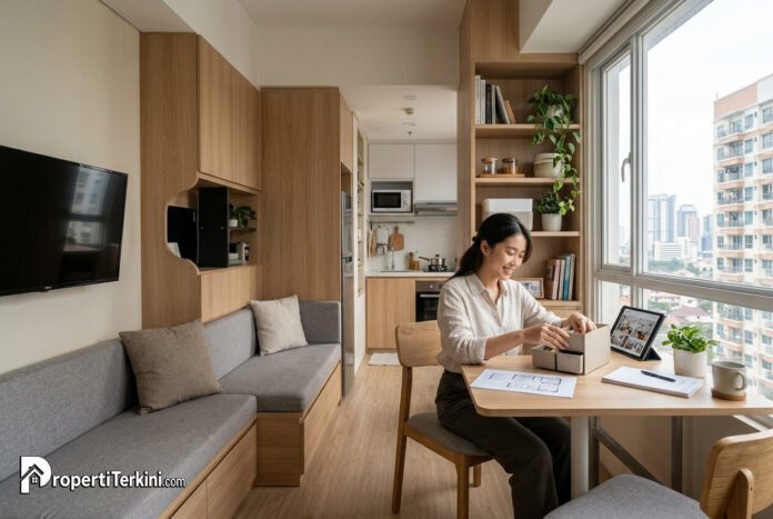 menata-interior-rumah-tipe-kecil Penerapan tata letak fungsional dan furnitur multifungsi untuk menata interior rumah tipe kecil