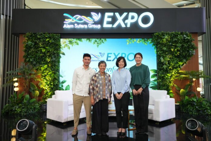alam sutera group expo 2026 Sales & Marketing Director Alam Sutera Group Lilia S. Sukotjo bersama jajaran manajemen di panggung pembukaan Alam Sutera Group Expo 2026