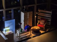 Penataan desain interior booth IKEA bertema Two Cultures One Room di Thamrin Nine Jakarta