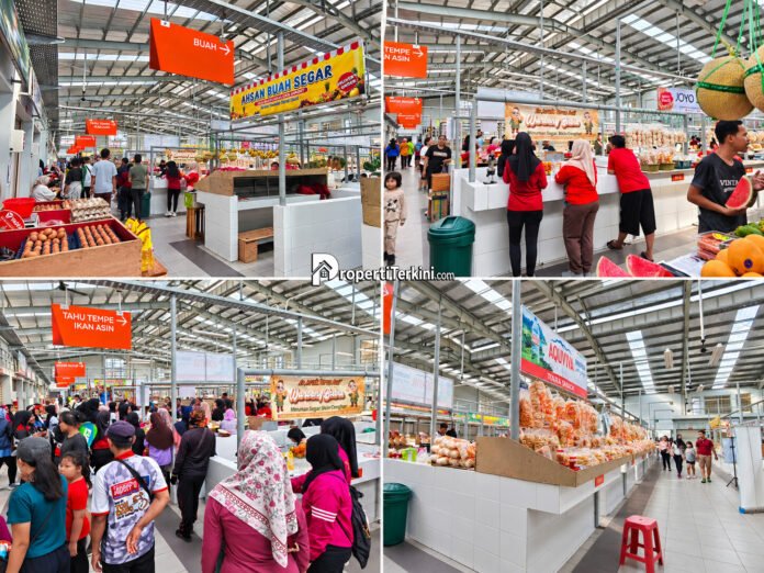 denyut ekonomi lokal paramount petals umkm kolase Kolase aktivitas pembeli dan pedagang UMKM di area Pasar Modern Paramount Petals