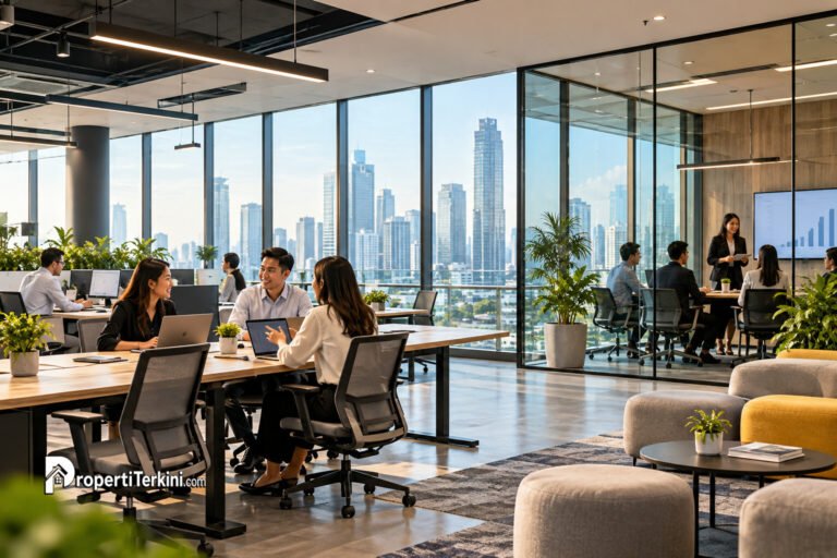 Workplace Strategy untuk efisiensi ruang kantor dan produktivitas karyawan di lingkungan kerja modern