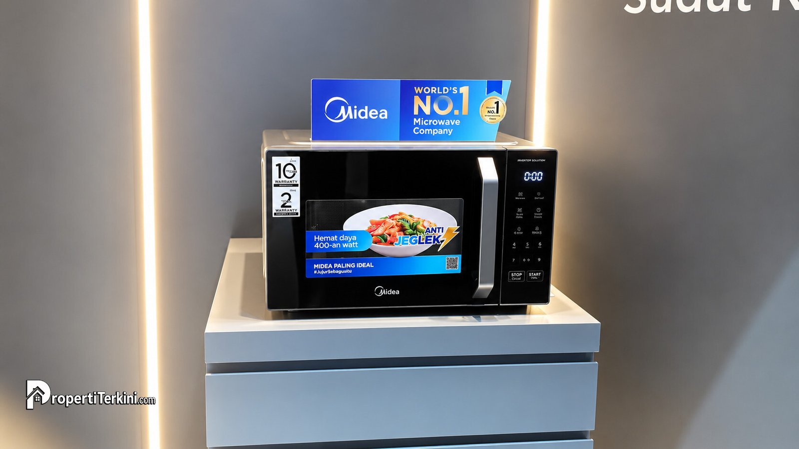 Microwave Midea Indonesia hemat daya 400 watt berfitur anti jeglek dan garansi resmi
