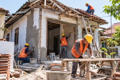 Program Bedah Rumah dengan perbaikan atap dan dinding rumah untuk meningkatkan kualitas hunian masyarakat berpenghasilan rendah